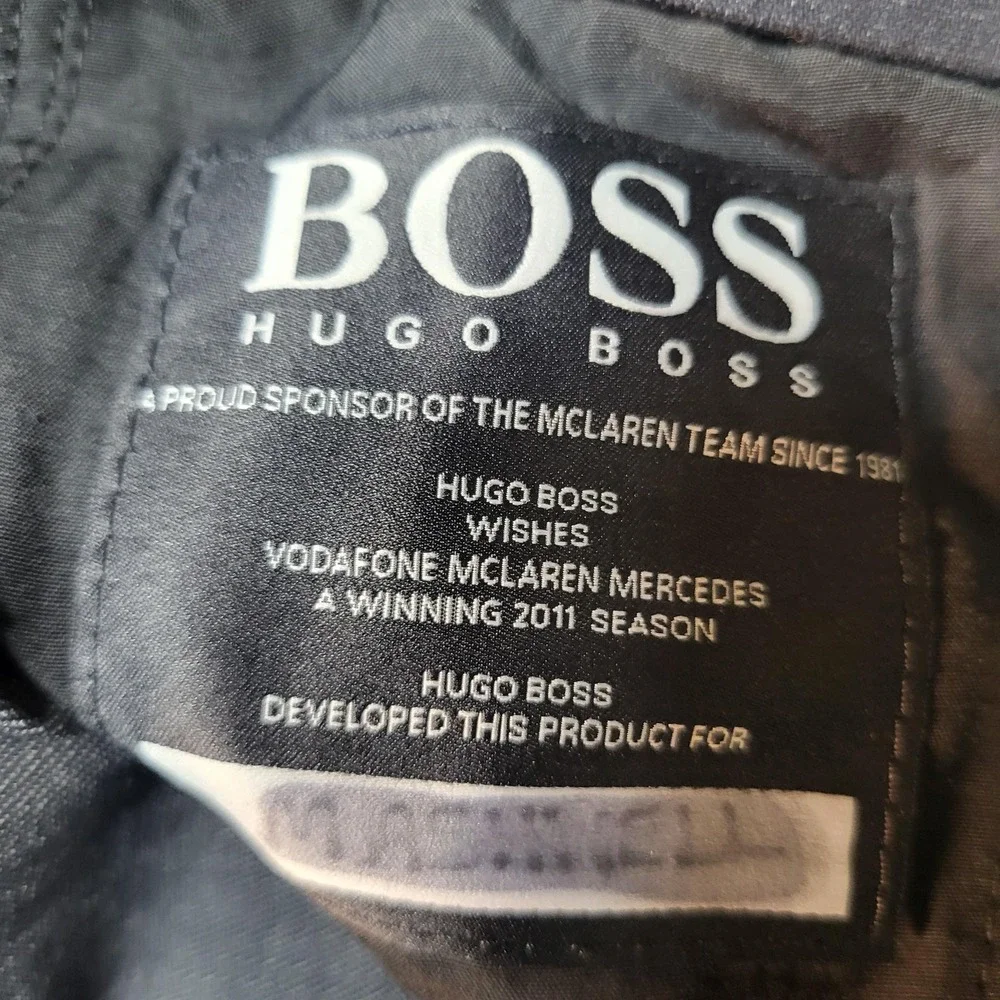 Hugo Boss Dress Pants‎ Mens 37x31 Blue McLaren Mercedes Team Flat Front F1